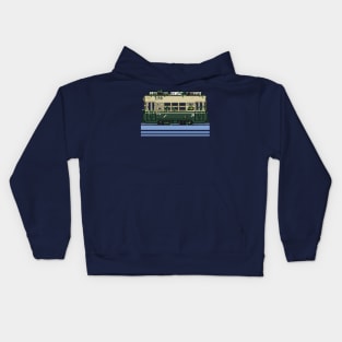 Pixelart Abandoned tram Kids Hoodie